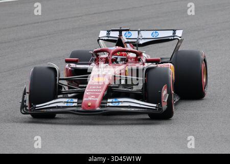 Sao Paulo, BRA. 08/11/2025. Charles Leclerc de Monaco pilotant la (16) Scuderia Ferrari HP SF-25 Ferrari, lors du Formula 1 MSC Cruises Grande Premio de Sao Paulo 2025. Crédit : Alessio Morgese / Alamy Live news Banque D'Images