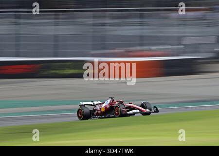 Sao Poulo, Brésil. 8 novembre 2025. Charles Leclerc (mon) Scuderia Ferrari SF-25 lors de la journée de qualification du Grand Prix F1 du Brésil à Autodromo Jose Carlos Pace crédit : action plus Sports/Alamy Live News Banque D'Images