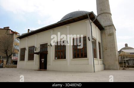 Située à Kirklareli, en Turquie, la mosquée Hizir Bey a été construite en 1383. Banque D'Images