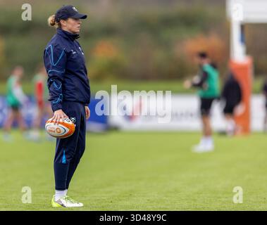 Bristol, Royaume-Uni. 9 novembre 2025. Pendant le PWR match à Shaftesbury Park , Bristol Bristol Bears Women v Saracens Women PWR Shaftesbury Park Bristol photo de Martin Edwards/Alamy Live News Sunday9,November,2025Shaftesbury Park,Copyright Martin Edwards tous droits réservés. Image protégée par les lois internationales sur les droits d'auteur crédit : Martin Edwards/Alamy Live News Banque D'Images