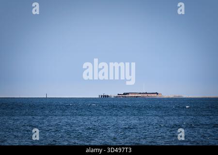 Fort Sumner, où la Confédération tire sur les forces de l'Union le 12 avril 1861, et la guerre de Sécession commence à Charleston, en Caroline du Sud. Banque D'Images