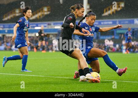 ROYAUME-UNI. 09 novembre 2025. Everton FC v Manchester City FC Barclays Super League GOODISON PARK ANGLETERRE - 9 novembre 2025 pendant le match de Super League féminine Barclays Iman Beney de Manchester City entre Everton FC et Manchester City FC au Goodison Park le 9 novembre 2025 à Liverpool, Angleterre. Crédit : ALAN EDWARDS/Alamy Live News Banque D'Images
