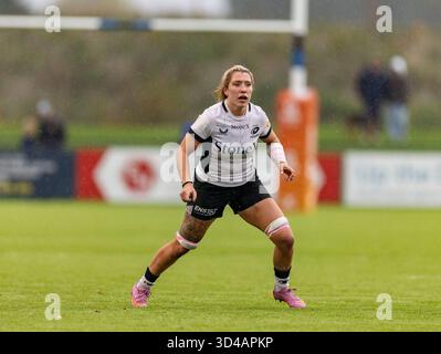 Bristol, Royaume-Uni. 9 novembre 2025. Saracens Women's Georgia Evans pendant le PWR match at Shaftesbury Park , Bristol Bristol Bears Women v Saracens Women PWR Shaftesbury Park Bristol photo by Martin Edwards/Alamy Live News Sunday9,November,2025Shaftesbury Park,Copyright Martin Edwards tous droits réservés. Image protégée par les lois internationales sur les droits d'auteur crédit : Martin Edwards/Alamy Live News Banque D'Images
