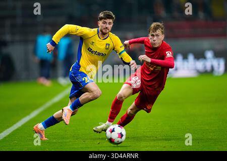 Broendby, Danemark. 09 novembre 2025. 3F Superliga-kampen Mellem Broendby IF og FC Nordsjaelland paa Broendby Stadion i Broendby, soendag den 9. novembre 2025. Crédit : Ritzau/Alamy Live News Banque D'Images