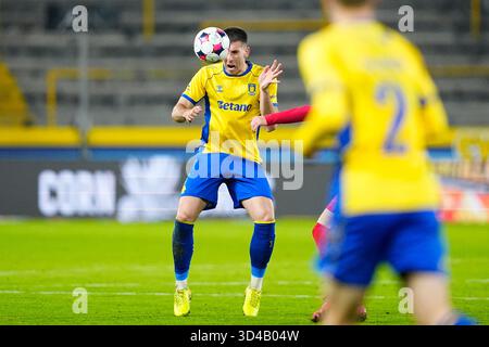 Broendby, Danemark. 09 novembre 2025. 3F Superliga-kampen Mellem Broendby IF og FC Nordsjaelland paa Broendby Stadion i Broendby, soendag den 9. novembre 2025. Crédit : Ritzau/Alamy Live News Banque D'Images