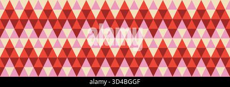 Motifs sans couture Pink Red Triangle Illustration de Vecteur