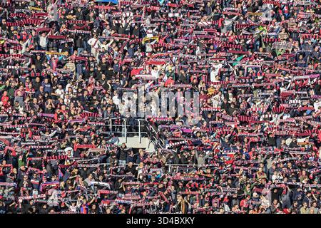 Bologne, Italie. 09 novembre 2025. Supporters du Bologna FC lors du Bologna FC vs SSC Napoli, match de football italien Serie A à Bologne, Italie, 09 novembre 2025 crédit : Independent photo Agency/Alamy Live News Banque D'Images