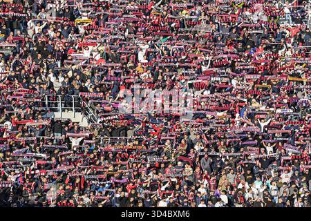 Bologne, Italie. 09 novembre 2025. Supporters du Bologna FC lors du Bologna FC vs SSC Napoli, match de football italien Serie A à Bologne, Italie, 09 novembre 2025 crédit : Independent photo Agency/Alamy Live News Banque D'Images