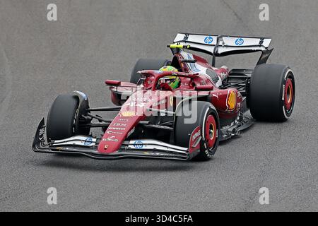 Sao Paulo, Brésil. 9 novembre 2025 ; Sao Paulo, Brésil : Lewis Hamilton (GBR) Scuderia Ferrari SF-25 pendant le Grand Prix F1 du Brésil à Autodromo Jose Carlos Pace crédit : action plus Sports images/Alamy Live News Banque D'Images