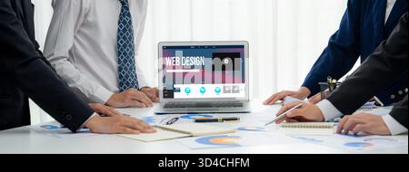 Le logiciel de conception de site Web fournit un modèle rapide pour les affaires de détail en ligne et le commerce électronique Banque D'Images