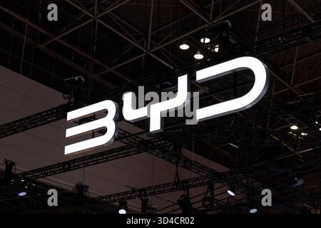 Tokyo, Japon. 30 octobre 2025. Marque BYD au Japan Mobility Show 2025. - 20251030 PD17831 crédit : APA-PictureDesk/Alamy Live News Banque D'Images