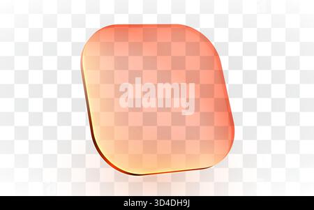 Panneau de verre holographique moderne avec dégradé irisé vibrant sur un fond transparent. Illustration vectorielle Illustration de Vecteur