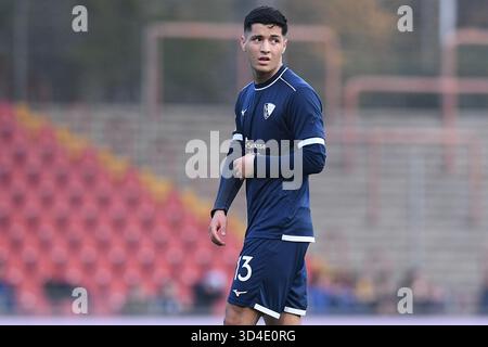 Oberhausen, Allemagne. 09 novembre 2025. Fussball Regionalliga Staffel Ouest 15. Spieltag Rot-Weiss Oberhausen - VfL Bochum II AM 09.11.2025 im Stadion Niederrhein in Oberhausen Ciwan Guenes ( Bochum ) Foto : Revierfoto crédit : ddp Media GmbH/Alamy Live News Banque D'Images