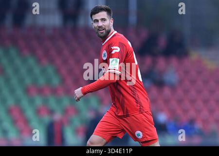 Oberhausen, Allemagne. 09 novembre 2025. Fussball Regionalliga Staffel Ouest 15. Spieltag Rot-Weiss Oberhausen - VfL Bochum II AM 09.11.2025 im Stadion Niederrhein in Oberhausen Michel Niemeyer ( Oberhausen ) Foto : Revierfoto crédit : ddp Media GmbH/Alamy Live News Banque D'Images