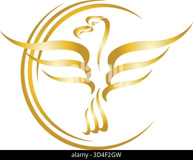 Aigle, oiseau, logo d'aigle, icône d'aigle, fond d'aigle Illustration de Vecteur