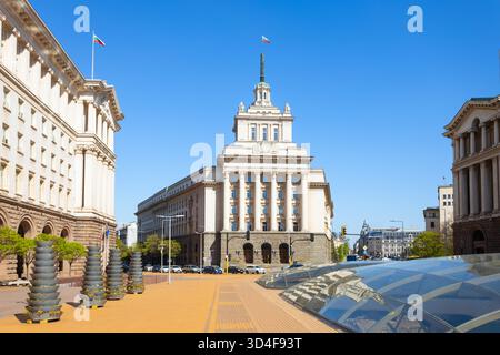 Bâtiment de l'Assemblée nationale de Bulgarie à Sofia. Sofia est la capitale et la plus grande ville de Bulgarie. Banque D'Images