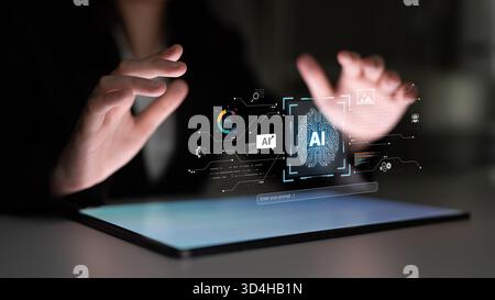 Une plateforme créative alimentée par un cerveau IA générative. Les utilisateurs peuvent saisir des invites pour générer du contenu comme des images, interagir avec les chatbots et visualiser Banque D'Images