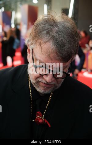 Guillermo del Toro accueille les fans au BFI London film Festival 2025 avant-première de « Frankenstein » Banque D'Images