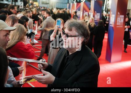 Guillermo del Toro accueille les fans au BFI London film Festival 2025 avant-première de « Frankenstein » Banque D'Images
