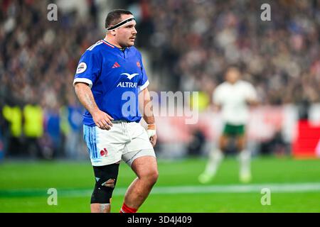 Paris, France. 08 novembre 2025. Baptiste Erdocio lors de l'Autumn Nations Series XV rugby match France VS Afrique du Sud (Springboks) le 8 novembre 2025 au stade de France à Saint-Denis près de Paris, France crédit : Victor Joly/Alamy Live News Banque D'Images