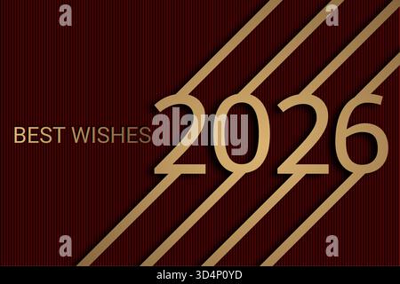 2026 - bonne année 2026 Illustration de Vecteur