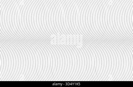 Élégant fond de motif gris abstrait avec des lignes de vagues fluides idéales pour les présentations technologiques de projets de conception modernes minimaux Illustration de Vecteur