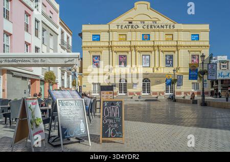 MALAGA, ESPAGNE - 27 JANVIER 2020 : le Théâtre Cervantes de Malaga, Espagne, construit en 1869, inauguré en 1870. Est le lieu principal pour le Malaga Philhar Banque D'Images