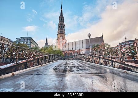 Église saint Katharinen à Hambourg. Photo de haute qualité Banque D'Images