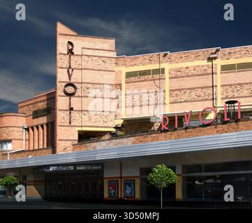 Cinémas Art déco des années 1930 dans un style classique Banque D'Images