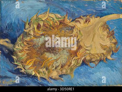 Les tournesols de Vincent van Gogh Illustration de Vecteur