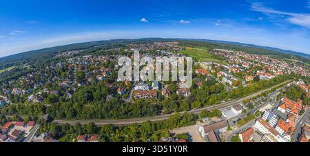 Vue panoramique sur la ville moyenne-Franconienne de Lauf an der Pegnitz dans la région de Nuremberg Banque D'Images