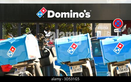 Sant-Nazer (Saint-Nazaire) - 10 octobre : Restaurant Domino's Pizza à Sant-Nazer. 2025 en France Banque D'Images