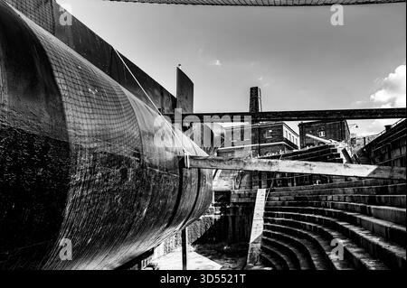 HMS Ocelot ( S17) dans la cale sèche no 3 du chantier naval historique de Chatham Banque D'Images
