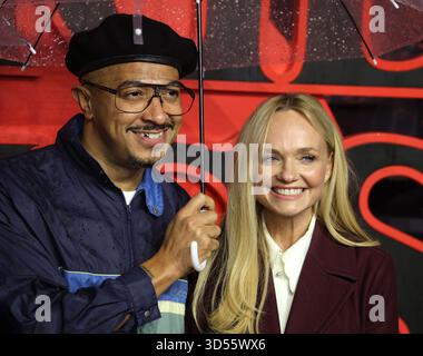 Londres, Royaume-Uni. 13 novembre 2025. Emma Bunton et Jade Jones assistent à la projection spéciale britannique « Stranger Things 5 » à Odeon luxe Leicester Square. Crédit : SOPA images Limited/Alamy Live News Banque D'Images