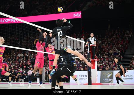 TOYOTA ARENA TOKYO, Tokyo, Japon. 13 novembre 2025. Shunichiro Sato (), 13 NOVEMBRE 2025 - volleyball : 2025-26 HOMMES DE LIGUE SV entre Tokyo Great Bears - Wolfdogs Nagoya à TOYOTA ARENA TOKYO, Tokyo, Japon. Crédit : AFLO SPORT/Alamy Live News Banque D'Images