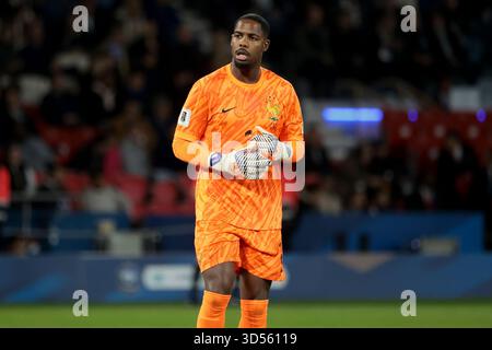Paris, France. 13 novembre 2025. Gardien de but de France Mike Maignan lors de la Coupe du monde FIFA 2026, qualifications, match de football du Groupe d entre la France et l'Ukraine le 13 novembre 2025 au stade du Parc des Princes à Paris, France - photo Jean Catuffe/DPPI crédit : DPPI Media/Alamy Live News Banque D'Images