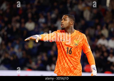 Paris, France. 13 novembre 2025. Le Français Mike Maignan lors du match de qualification de la Coupe du monde de football 2026, France vs Ukraine au Parc des Princes Stadium, Paris, France le 13 novembre 2025. Photo de Henri Szwarc/ABACAPRESS.COM crédit : Abaca Press/Alamy Live News Banque D'Images