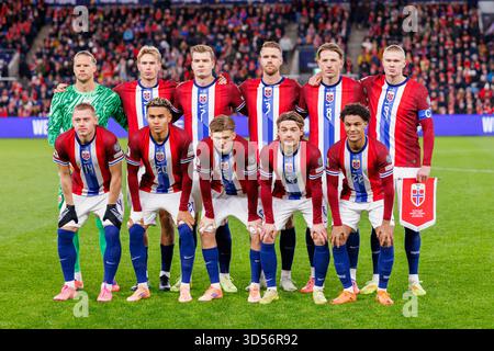 Oslo, Norvège. 13 novembre 2025. Le départ 11 de la Norvège vu pour le match de qualification de la Coupe du monde 2026 entre la Norvège et l'Estonie au stade Ullevaal à Oslo. Crédit : Gonzales photo/Alamy Live News Banque D'Images