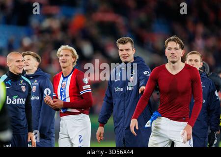 Oslo, Norvège. 13 novembre 2025. Alexander Sorloth de Norvège vu après le match de qualification pour la Coupe du monde 2026 entre la Norvège et l'Estonie au stade Ullevaal à Oslo. Crédit : Gonzales photo/Alamy Live News Banque D'Images