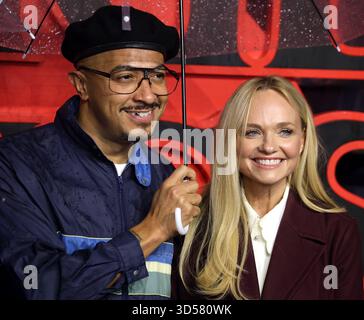 Londres, Royaume-Uni. 13 novembre 2025. Emma Bunton et Jade Jones assistent à la projection spéciale Stranger Things 5 UK à Odeon luxe Leicester Square. Crédit : SOPA images Limited/Alamy Live News Banque D'Images