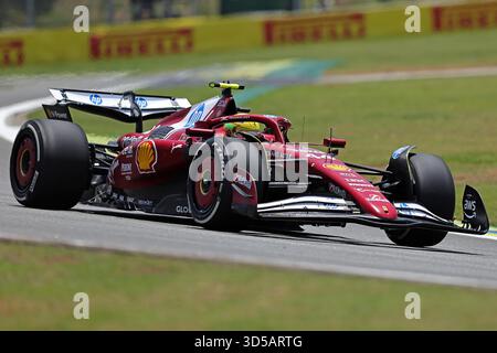 7 novembre 2925 ; Sao Paulo, Brésil Lewis Hamilton (GBR) Scuderia Ferrari SF-25 lors des essais libres du Grand Prix F1 du Brésil à Autodromo Jose Carlos Pace Banque D'Images