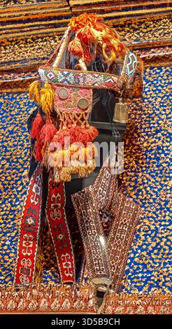 Bakou, Azerbaïdjan. Musée du tapis d'Azerbaïdjan à Bakou. Fond de conception de tapis. Salle d'exposition de tapis décoratifs dans le musée du tapis de Bakou. Banque D'Images