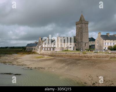 Église notre-Dame de Portbail, Normandie France eu Banque D'Images