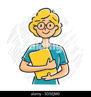 Dossier de la personne – Bureau, documents, entreprise, organisation Illustration de Vecteur
