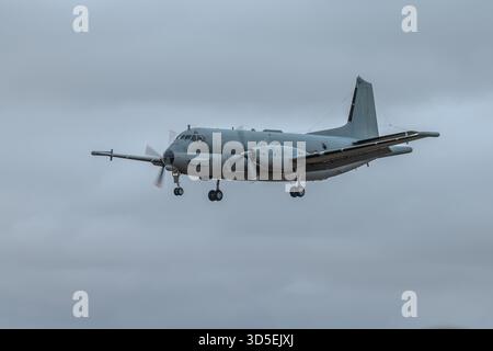 Marine française - Breguet Atlantic 2, arrivée à la RAF Fairford pour le Royal International Air Tattoo 2025. Banque D'Images