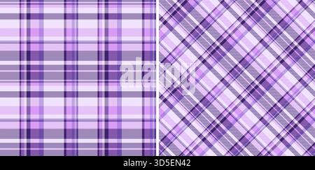 Motif de texture textile de tissu de tartan sans couture avec un vecteur de plaid de contrôle de fond. Ensemble dans les couleurs de mariage. Motifs géométriques. Illustration de Vecteur