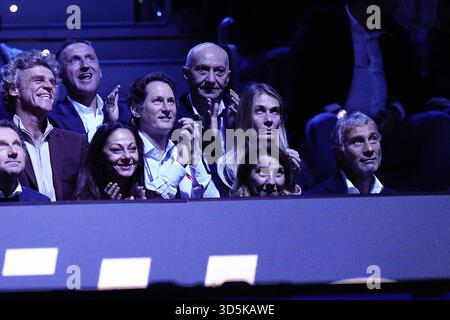 Torino, Italie. 16 novembre 2025. John Elkann lors de la finale de tennis en simple de l'ATP World Tour finals à l'Inalpi Arena de Turin, Italie - dimanche 16 novembre 2025. Sport - Tennis (photo de Marco Alpozzi/Lapresse) crédit : LaPresse/Alamy Live News Banque D'Images