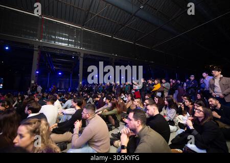 Torino, Italie. 16 novembre 2025. Soirée de clôture delle ATP finales alle OGR di Torino. Torino, Italie. - Domenica 16 novembre 2025. Cronaca (photo de Matteo Arnoul/LaPresse) à l'OGR, soirée de clôture de la finale ATP. Turin, Italie. - Dimanche 16 novembre 2025. - Actualités (photo de Matteo Arnoul/LaPresse). 2025, rcs, torino, sport, ogr, atp, finales crédit : LaPresse/Alamy Live News Banque D'Images