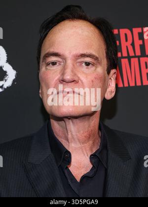 LOS ANGELES, CALIFORNIE, États-Unis - 12 NOVEMBRE : le réalisateur, acteur et auteur américain Quentin Tarantino arrive à la première de « The Perfect Gamble » de Saban films à Los Angeles au Harmony Gold Theater le 12 novembre 2025 à Los Angeles, Californie, États-Unis. (Photo de Kay Qiao/image Press Agency) Banque D'Images