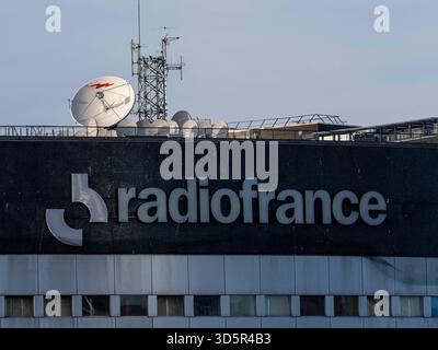 Radio France (Maison de la Radio et de la musique), à Paris, France, le 11 novembre 2025. Photo Mario Fourmy/ABACAPRESS.COM Banque D'Images